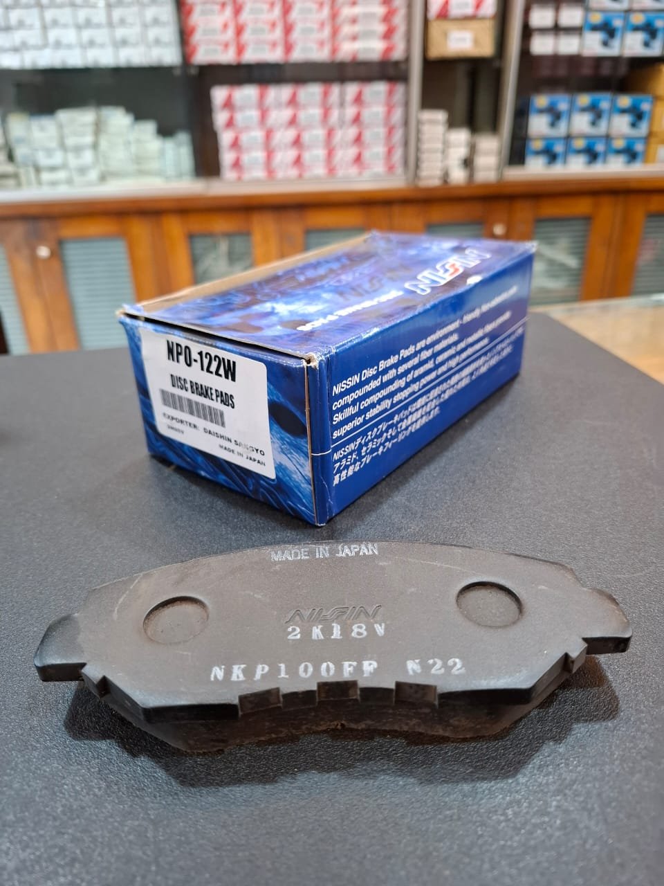 npo 122 1 NISSIN NPO-122W front disc brake pads Made in Japan for Honda Civic