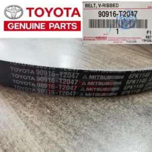 Toyota Genuine 90916-T2047 fan belt 6PK1146 for Toyota Yaris 1.3L 1.5L