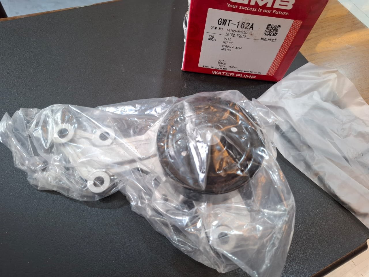 gwt 162 2 GMB GWT-162A Water Pump for Toyota Yaris 1.3L / 1.5L